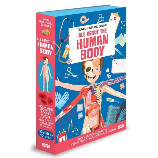 Cunoaste si exploreaza - Puzzle Totul despre corpul uman (200 piese)