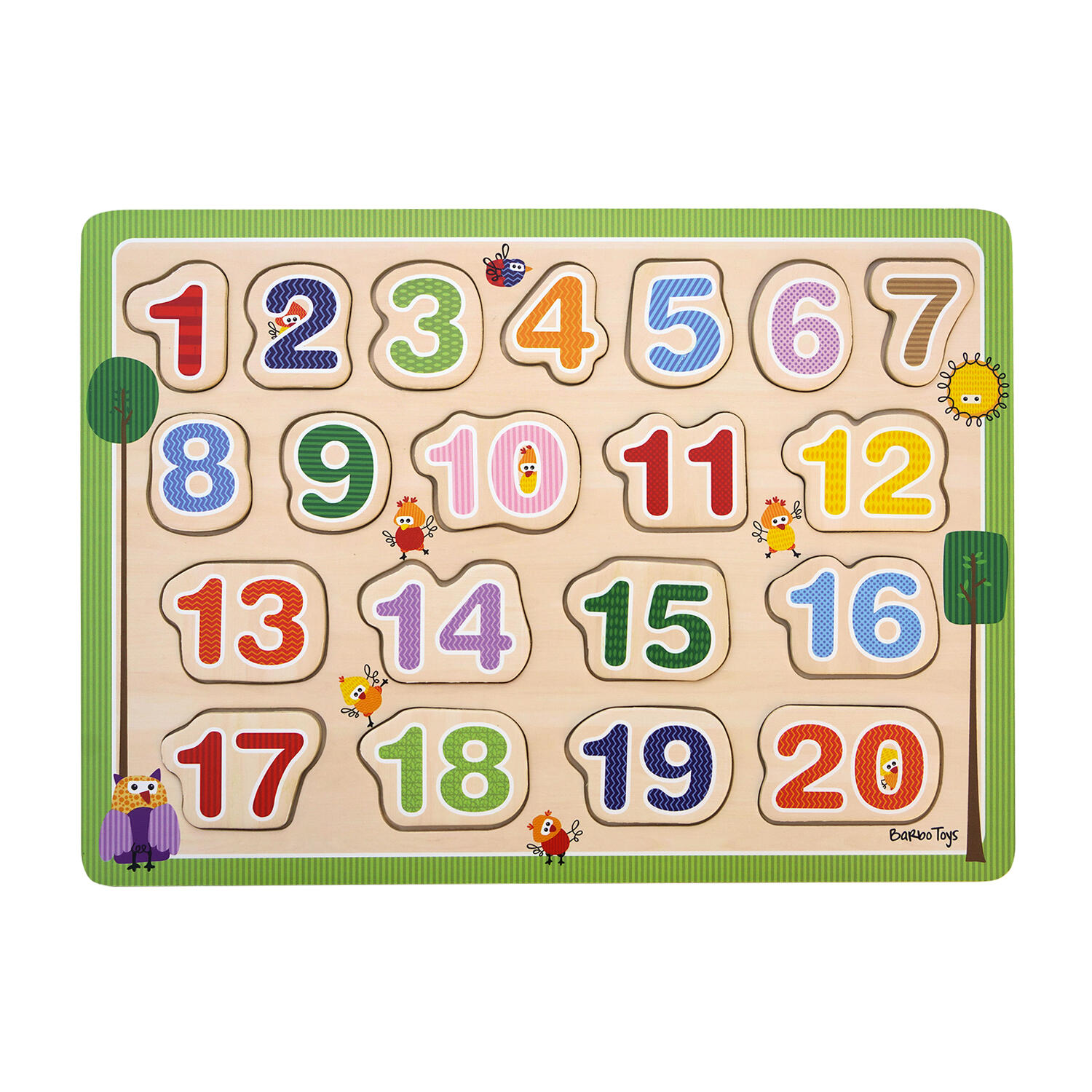 Puzzle din lemn - Numar de la 1 - 20